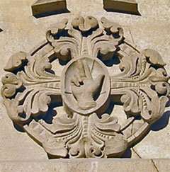 Schwurhand an einem Gebäude in Meiningen; Foto: Axel Wirth,
Meininger Museen